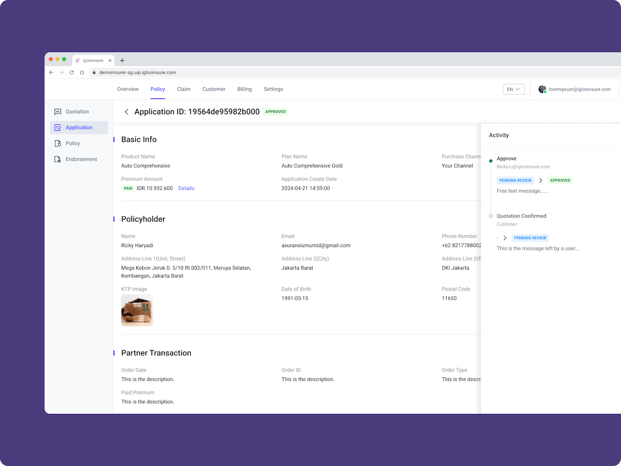 igloo consumer manage features visual